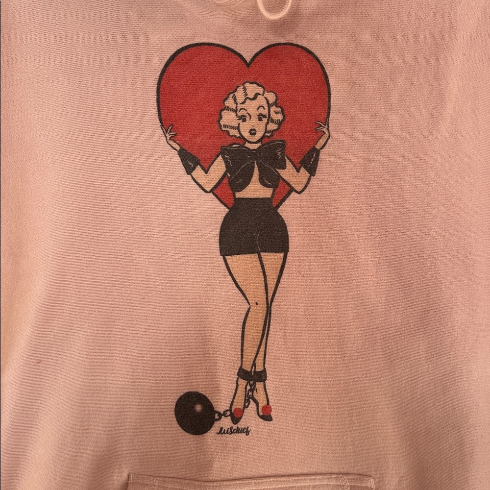 Women's Graphic Hoodie - Cream